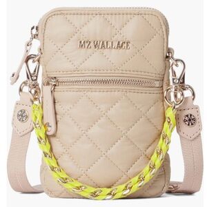 MZ Wallace Micro Crosby Crossbody Bag in Buff
